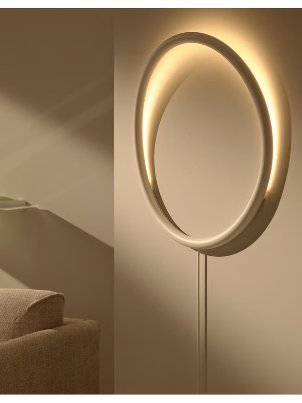 IKEA Circular Wall Light Hook in Warm White